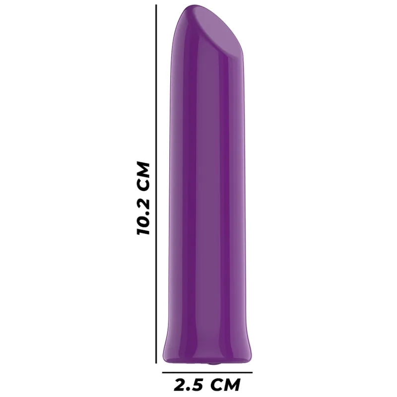 Balle vibrante en silicone violet, étanche, compacte, 10 modes, rechargeable, 10,2 cm, élégante et performante.