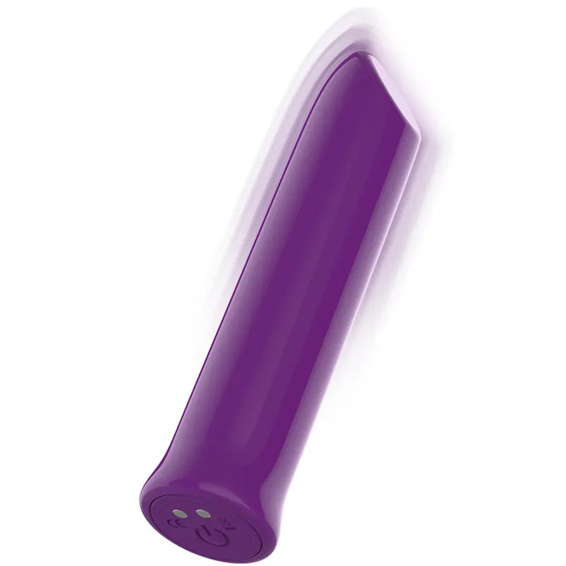 Balle vibrante en silicone violet, étanche, compacte, rechargeable, avec moteur puissant et dix modes de vibration.