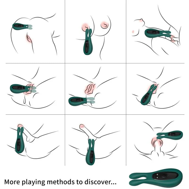 Balle vibrante verte en silicone médical, compacte, étanche, avec 9 modes de vibration, ergonomique et hypoallergénique.