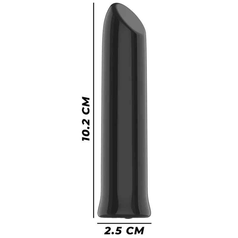 Balle vibrante violette en silicone, compacte, étanche, 10 modes, 10,2 cm de long, 2,5 cm de diamètre, texture douce.