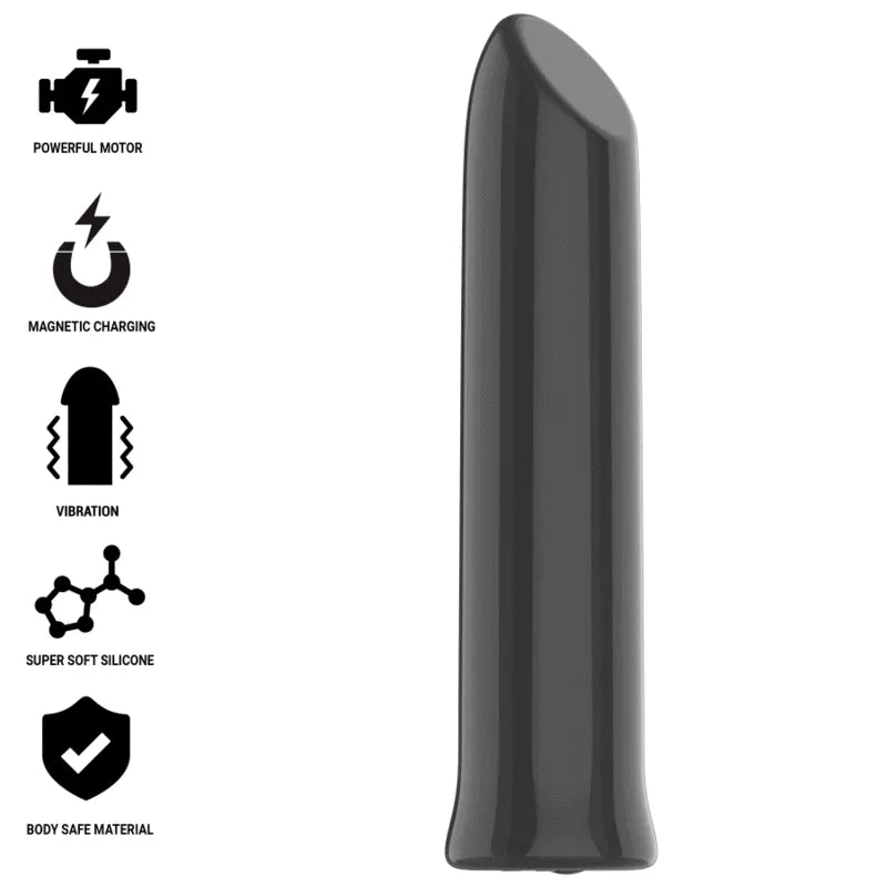 Balle vibrante violette en silicone médical, compacte, étanche, rechargeable, avec moteur puissant et dix modes.