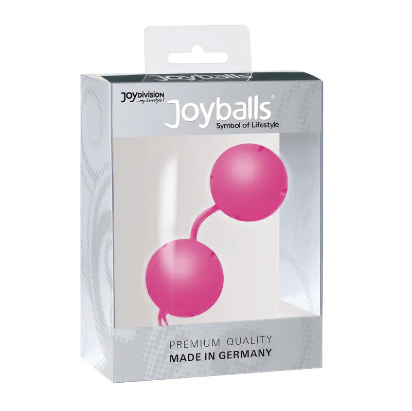 Boules Kegel roses en Silikomed dans boîte transparente, technologie allemande, renforcement pelvien, effet trampoline.