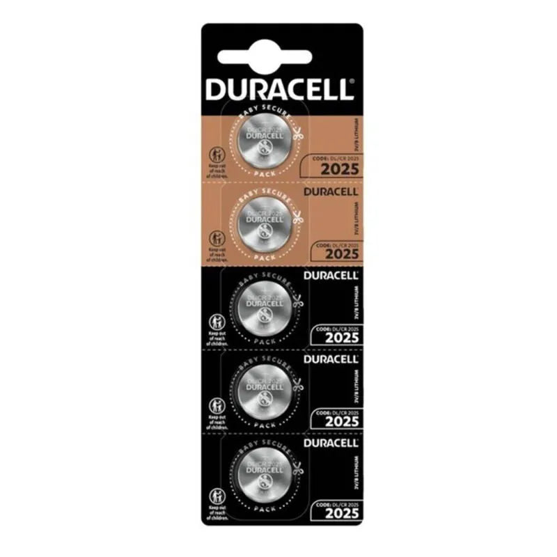 Batterie Lithium CR2025 Duracell longue durée 3V dix ans fiable stable compacte mince format bouton montres calculatrices appareils médicaux jouets