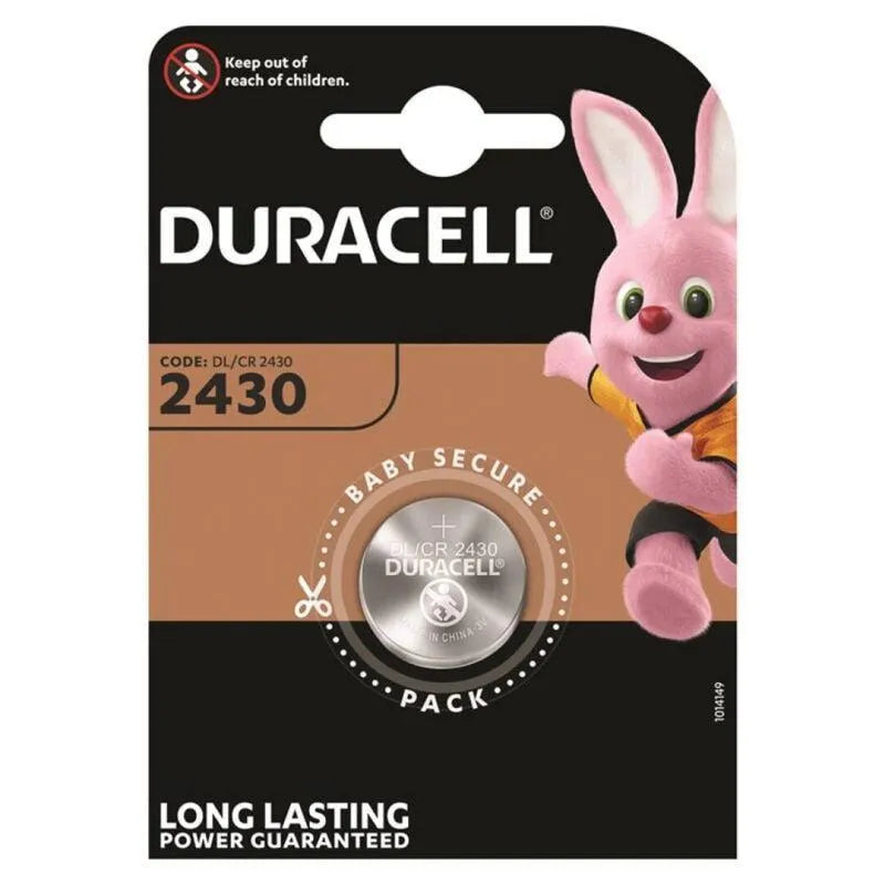 Batterie Lithium CR2430 Duracell Longue Durée 3V Haute Capacité Durabilité Fiabilité Compatible Appareils Médicaux Moniteurs Cardiaques Glucomètres Montres Calculatrices Télécommandes