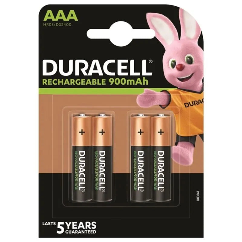 Batteries Rechargeables AAA NiMH Duracell Performance Longue Durée Efficacité Stable Alimentation Compatible Télécommandes Souris Claviers Jouets Économique Écologique