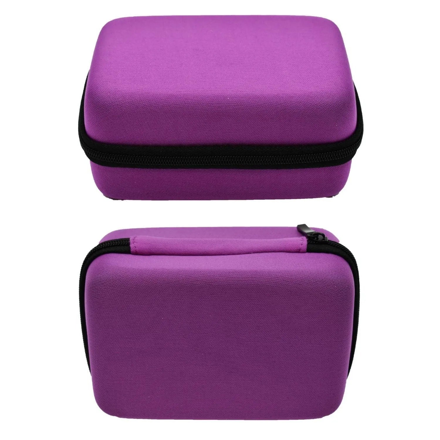 boîte rangement violette polyester compacte résistante durable élégante moderne dimensions compactes 15cm pratique format poche organiser petits objets discret décor