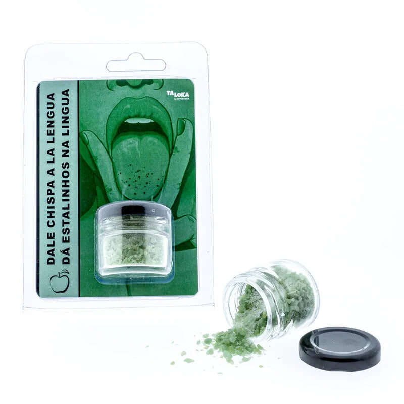 bonbons érotiques pétillants pomme verte acidulée gourmands sensuels effervescents ludiques festifs nomades partageables format trente grammes portables