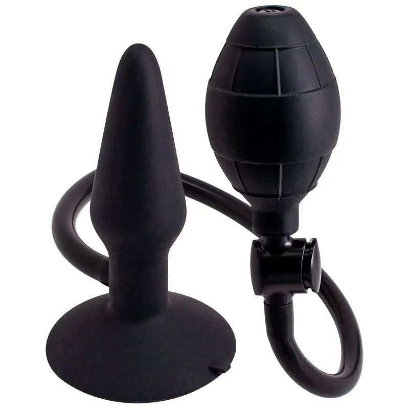 bouchon anal gonflable silicone imperméable réglable ergonomique doux sécurisant hygiénique manuel discret robuste compact insérable polyvalent incontournable