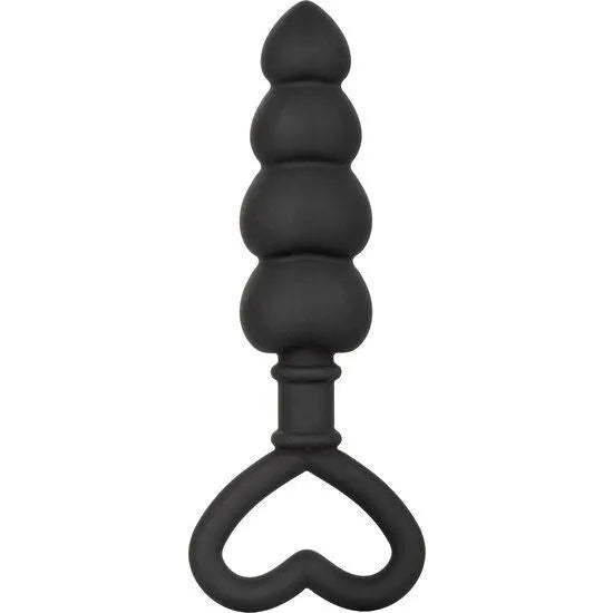 bouchon anal silicone flexible lisse hypoallergénique ergonomique boucle cœur tige graduée progressive compacte nettoyable antibactérien sécurisé sensation naturelle