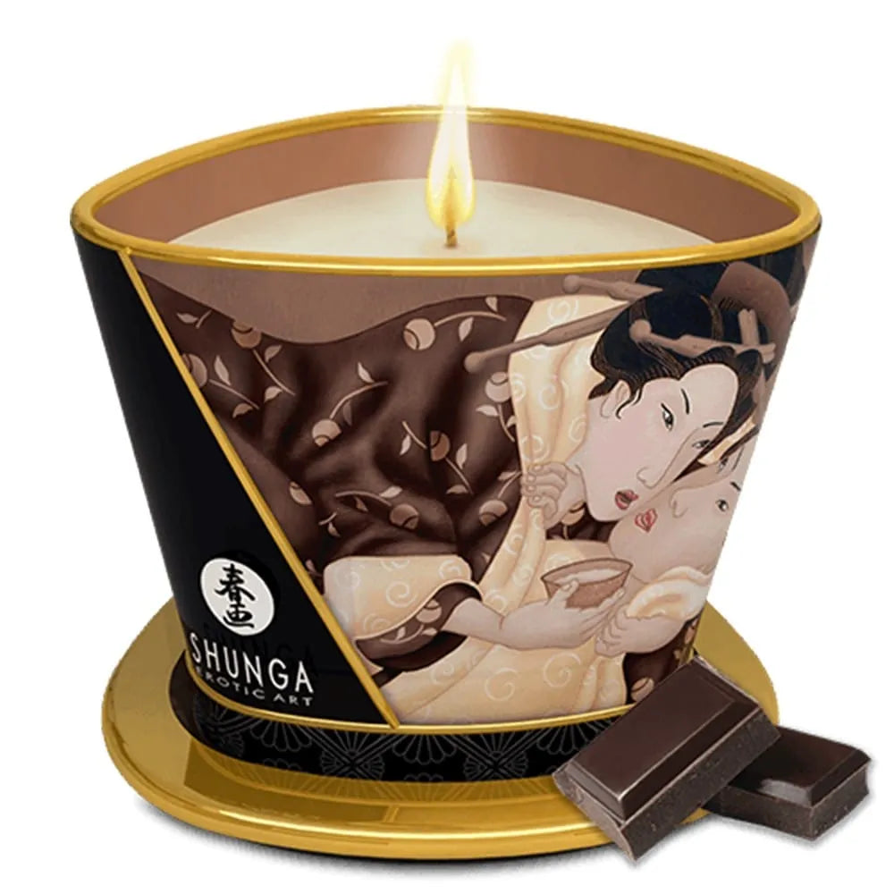 bougie massage chocolat naturelle huiles végétales nourrissante parfumée gourmande relaxante grossesse peau soyeuse huile tiède non comédogène artisanale 40heures