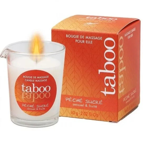 Bougie massage naturelle nectarine provençale artisanale végétale soja coco cire abeille parfumée fruitée apaisante nourrissante chauffante sensuelle relaxante