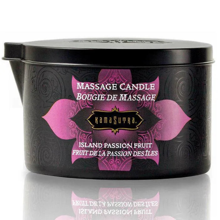 Bougie Massage Érotique Parfum Fruits Bois Nourrissante Noix Coco Beurre Karité VitamineE 170grammes 35heures Cuillère Application Chaleur Sensuelle
