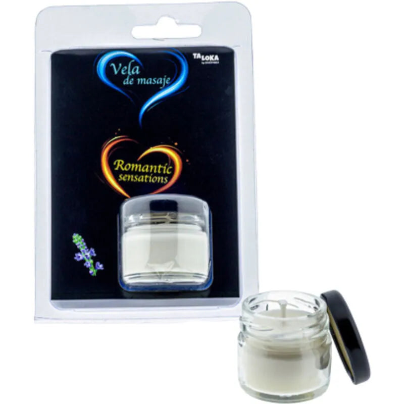 bougie massage érotique parfum verveine huile chaude nourrissante beurre karité coco vitamine E peau douce sensualité relaxante romantique prolongée