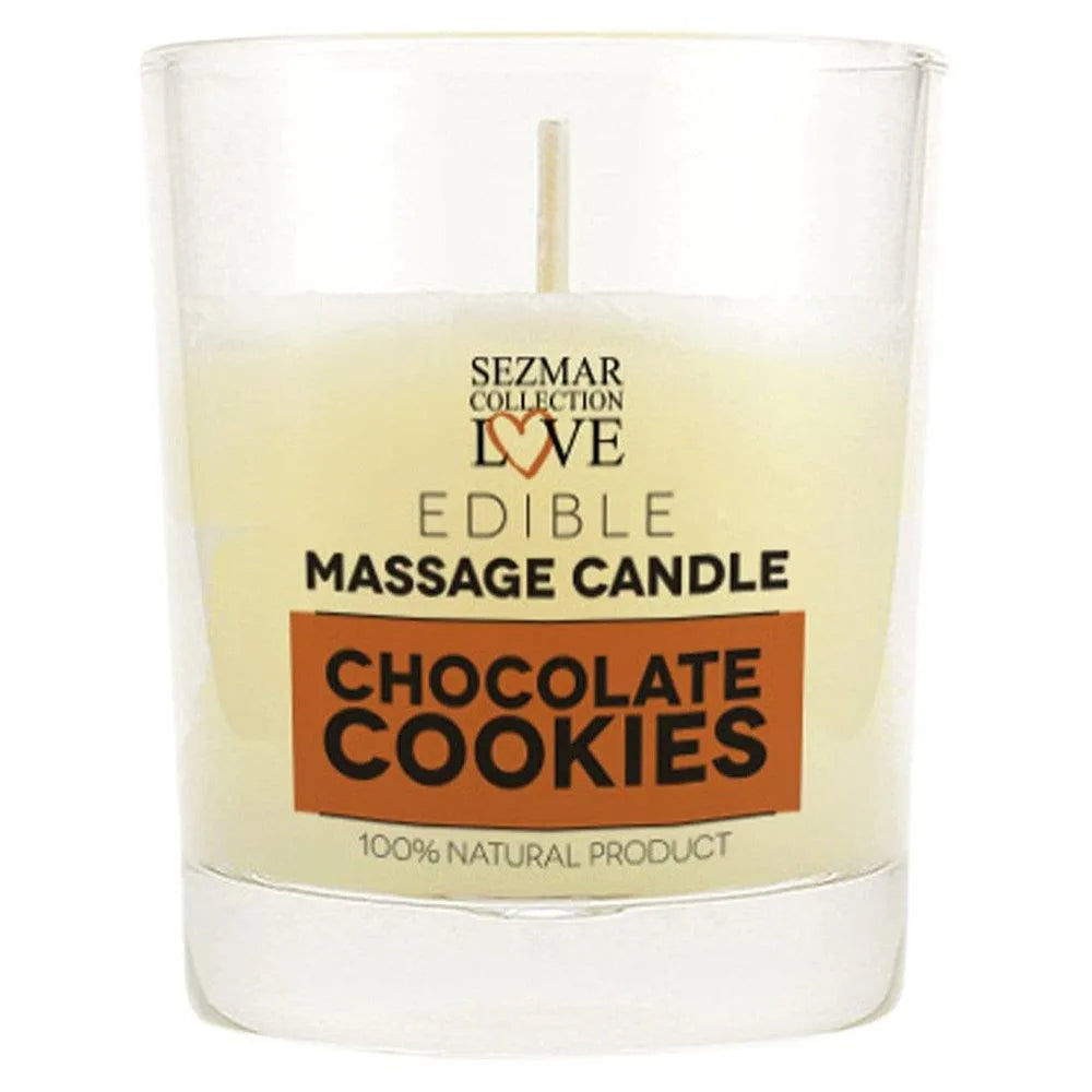 Bougie Massage Senteur Biscuit Chocolat Parfum Gourmand Huile Fondante Beurre Cacao Karité Sésame Cire Abeille Nourrissante Hydratante Sensuelle