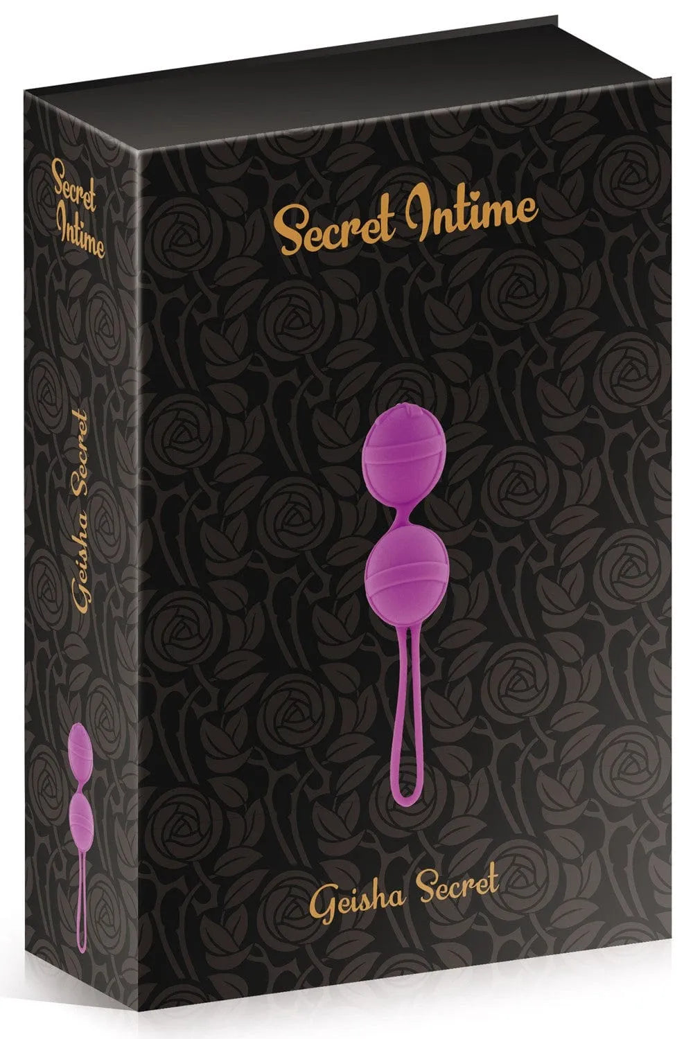 Boules Geisha violettes en silicone doux, forme sphérique, pour stimulation et rééducation périnée, étanche, sans phtalates.