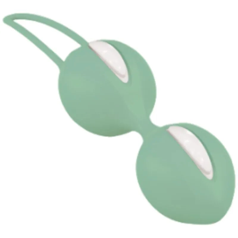 Boule Geisha Double Silicone Expertes Entraînement Plancher Pelvien Ergonomique Hypoallergénique Silencieuses Discrètes Rotatives Stimulent Tonicité Sensations Postnatale ProfessionnelsSanté FabricationAllemande