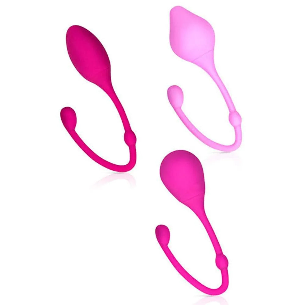 ensemble trois boules geisha sensation couleurs formes poids différents renforcement périnée rééducation postnatale livret exercices silicone douceur confort