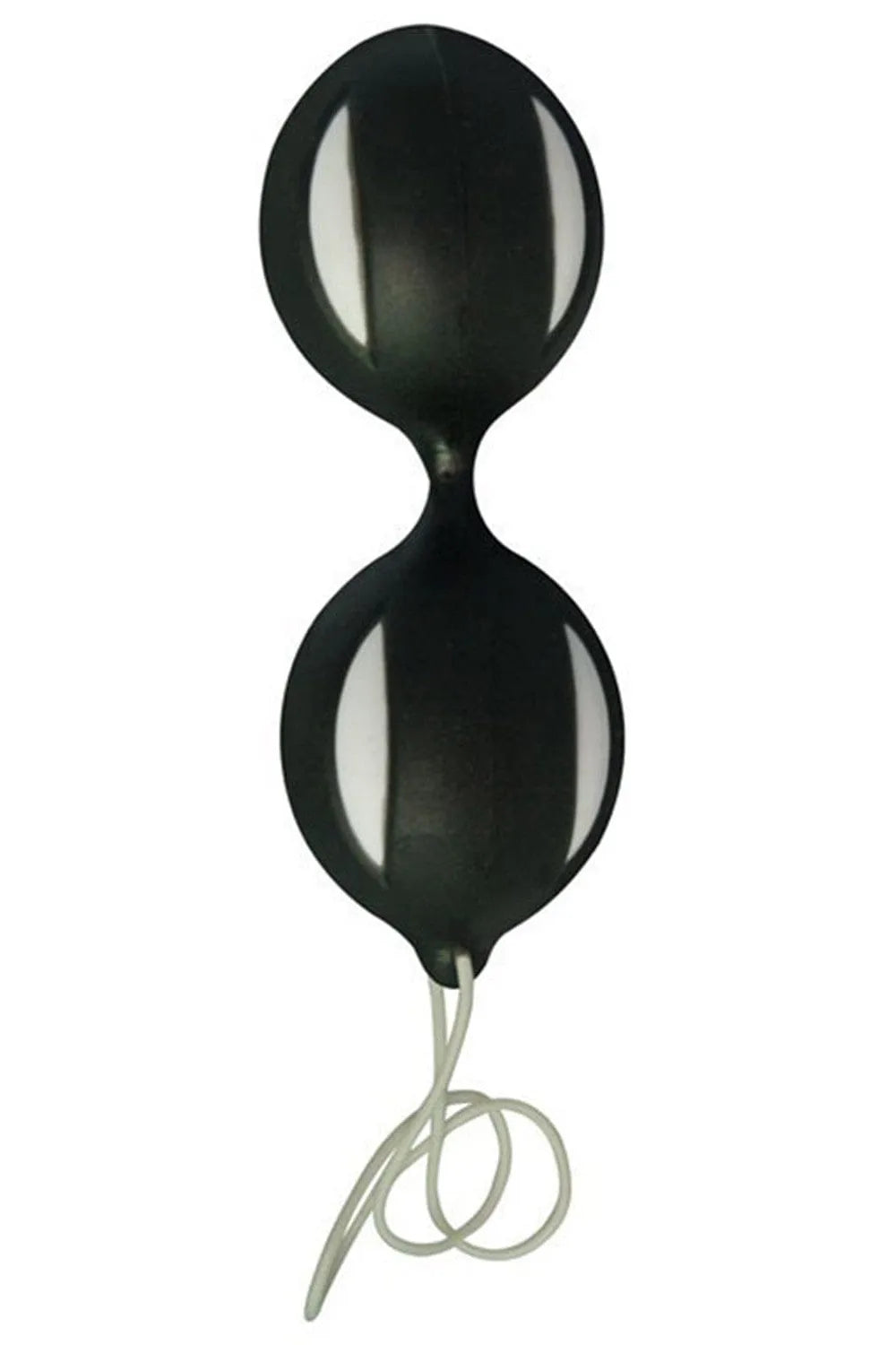 Boules de Geisha noires et blanches, silicone médical, ergonomiques, stimulation périnée, étanches, 95mm x 35mm.