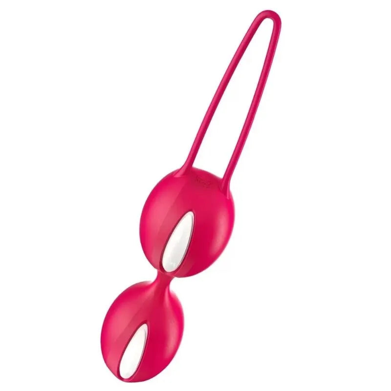 Boule Geisha Silicone Hypoallergénique Avancée Entraînement Pelvien Intensive Deux Boules Lestées Ergonomique Discrète Rotation Billes Stimulante Postnatale Recommandée