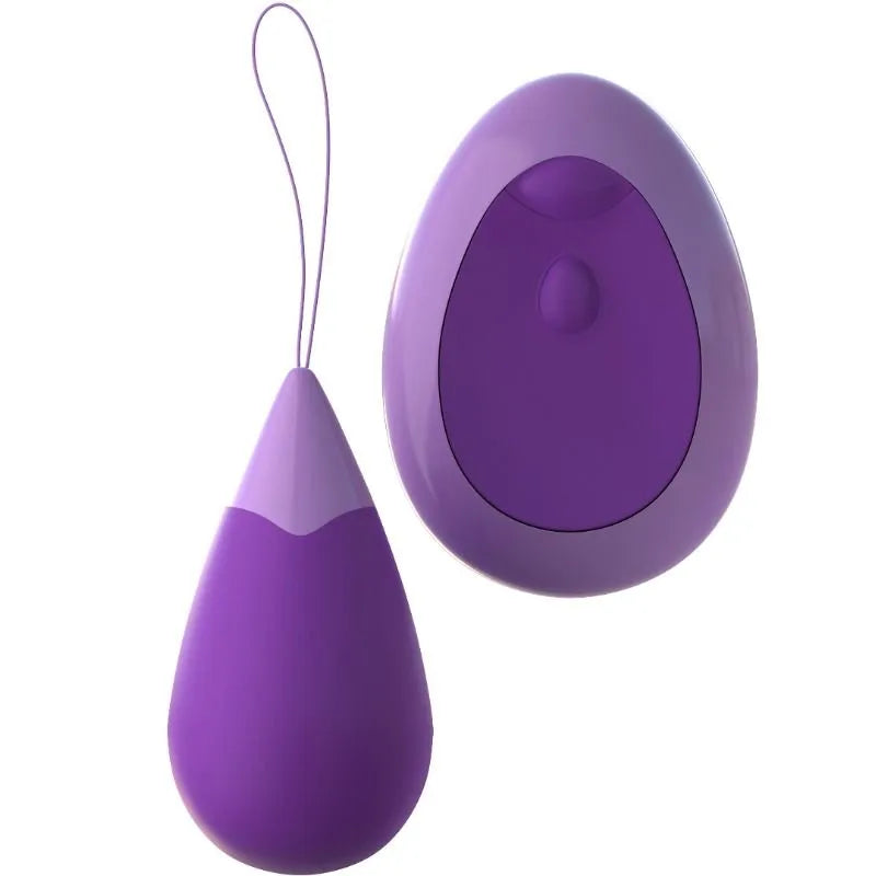 Boule de geisha vibrante violette avec télécommande sans fil, ergonomique et rechargeable, pour exercices pelviens.