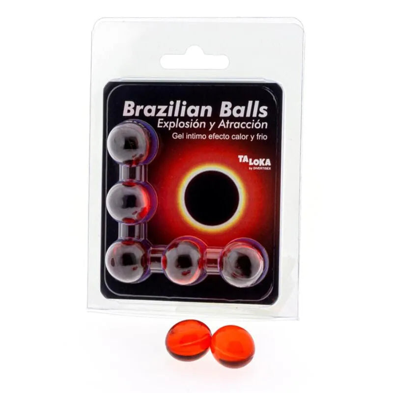 Boules Brésiliennes Sensation Chaud Froid Massage Sensuel Lubrifiant Aromatique Parfumées Exotiques Luxueuses Réchauffantes Revigorantes Synchronisées Application Facile Intime
