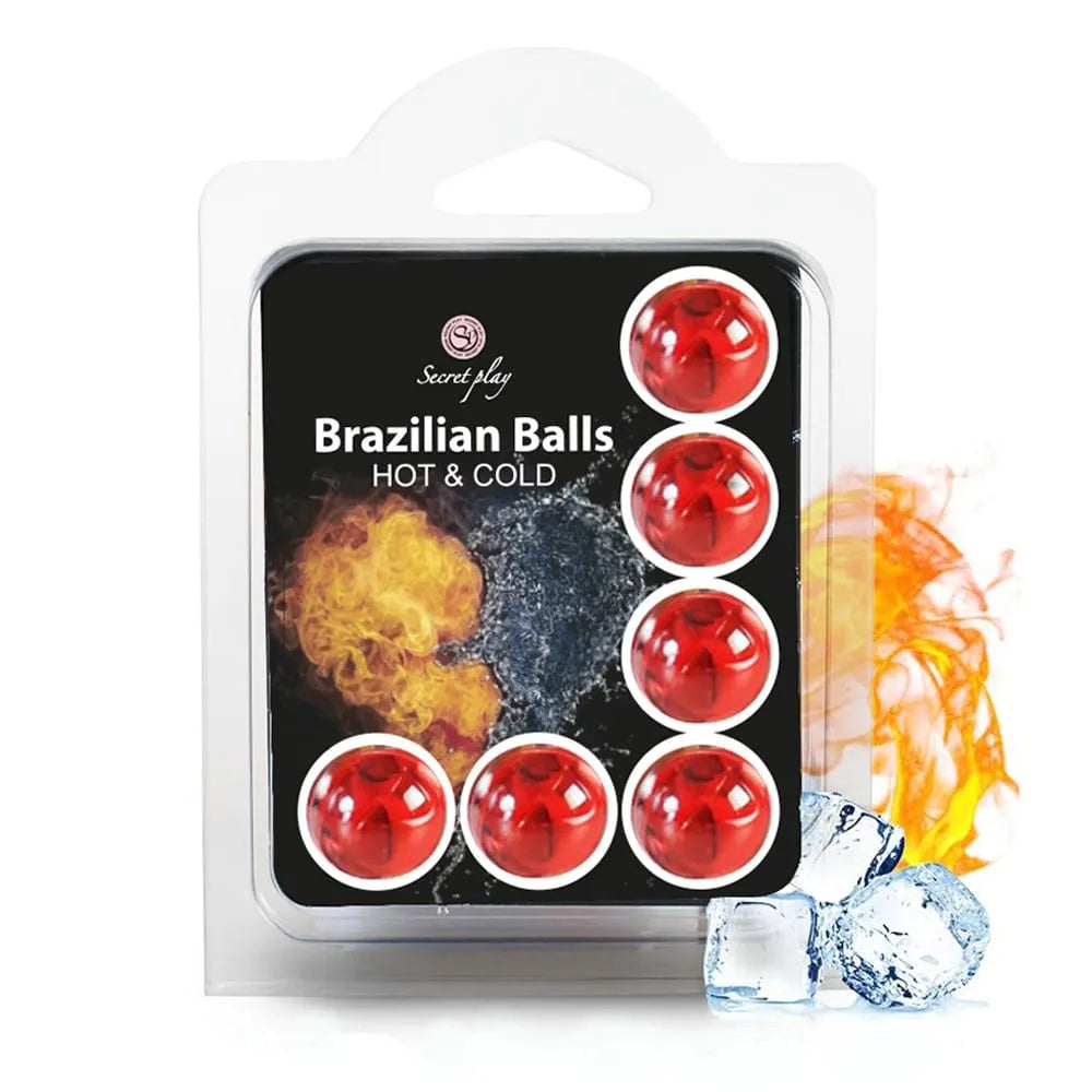 Boules Brésiliennes Effet Chaud Froid Massage Intime Sensuel Dissolvantes Huile Fondante Stimulantes Zones Érogènes Soins Naturelles Hypoallergéniques