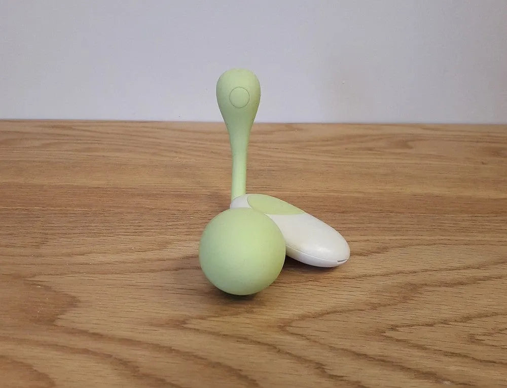 Boules de Geisha vert pomme avec télécommande, silicone médical, 10 modes de vibration, étanche, ergonomique.