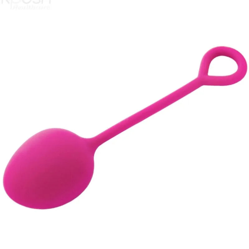 Boules de Geisha bourgogne en silicone, forme ergonomique, finition lisse, pour tonification du plancher pelvien.