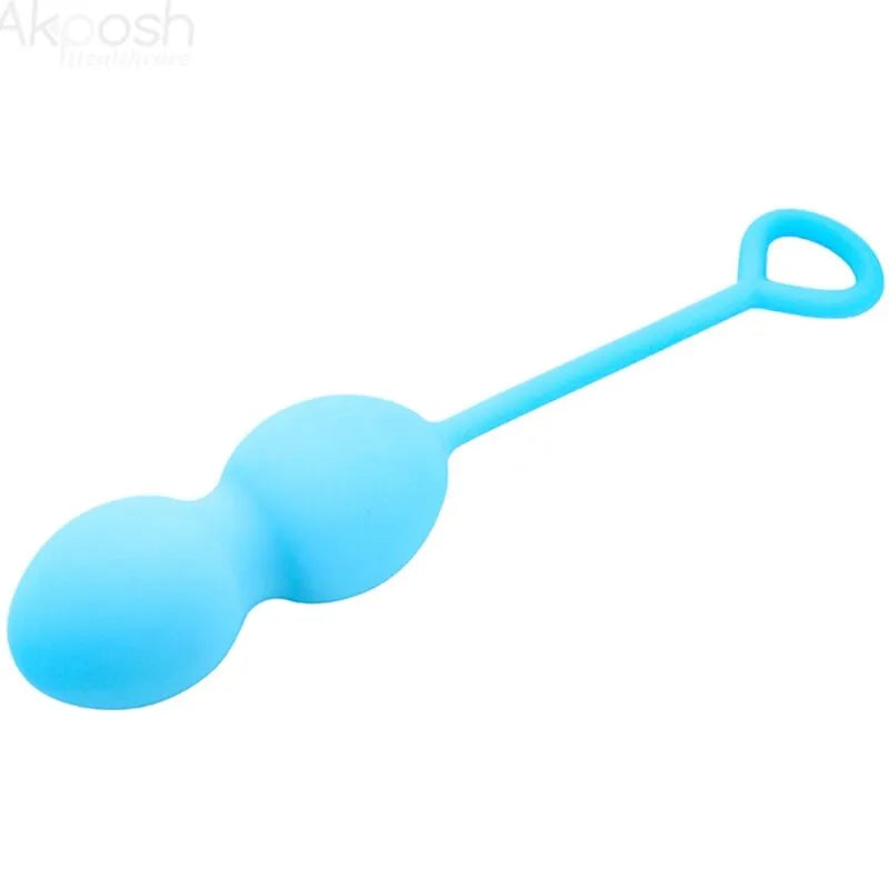 Boules de geisha en silicone bleu Armony, forme ergonomique, renforcement pelvien, bien-être intime.