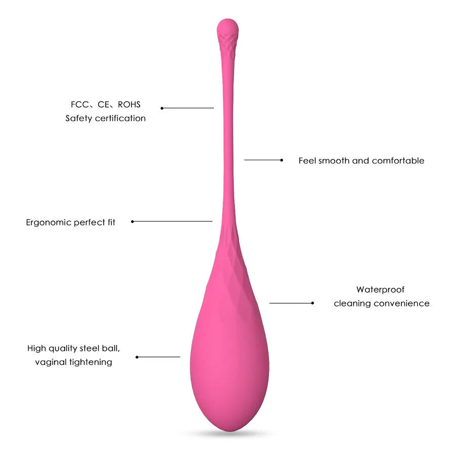Boules de Geisha en silicone rose, forme ovale, pour renforcement pelvien, étanches, différentes tailles pour entraînement.