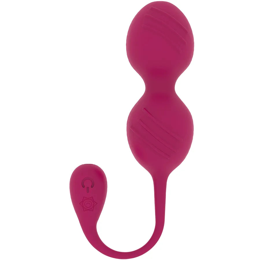 Boules de Geisha roses en silicone médical, deux sphères texturées, ergonomiques, avec télécommande, pour tonification pér...