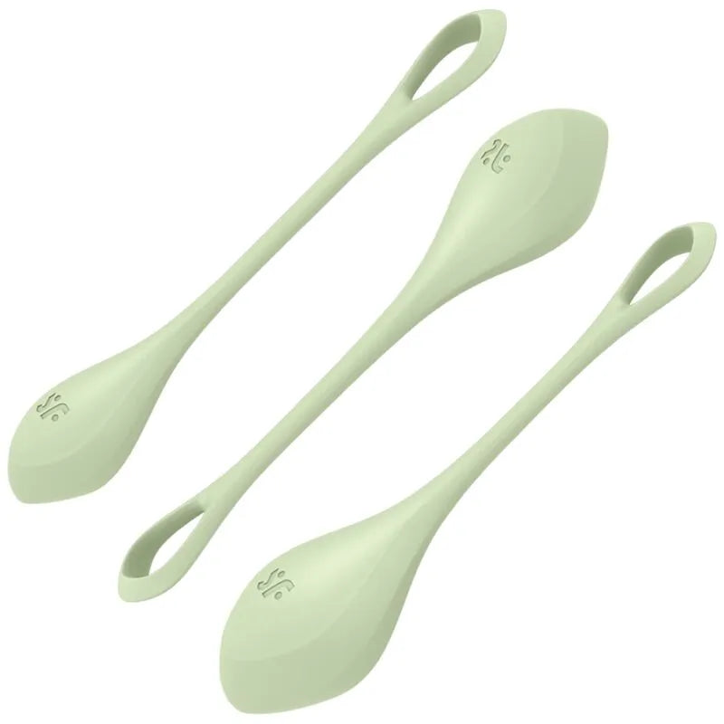 Boules Geisha silicone médical débutant ergonomique hygiénique progressif trois tailles anneau retenue doux peau facile nettoyage tonifier plancher pelvien postnatal