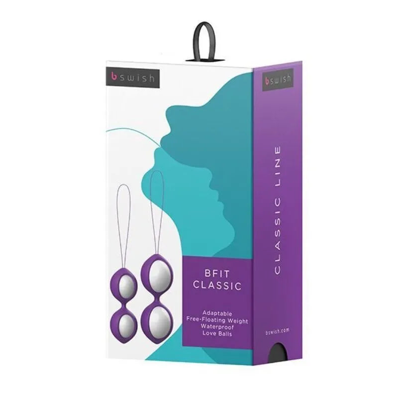 Boules de geisha silicone violet, poids interchangeables, design ergonomique, étanches, pour entraînement périnée.