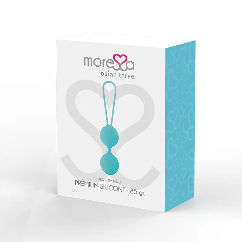 Boules Geisha bleues en silicone hypoallergénique pour débutantes, tonification pelvienne, confort et efficacité.