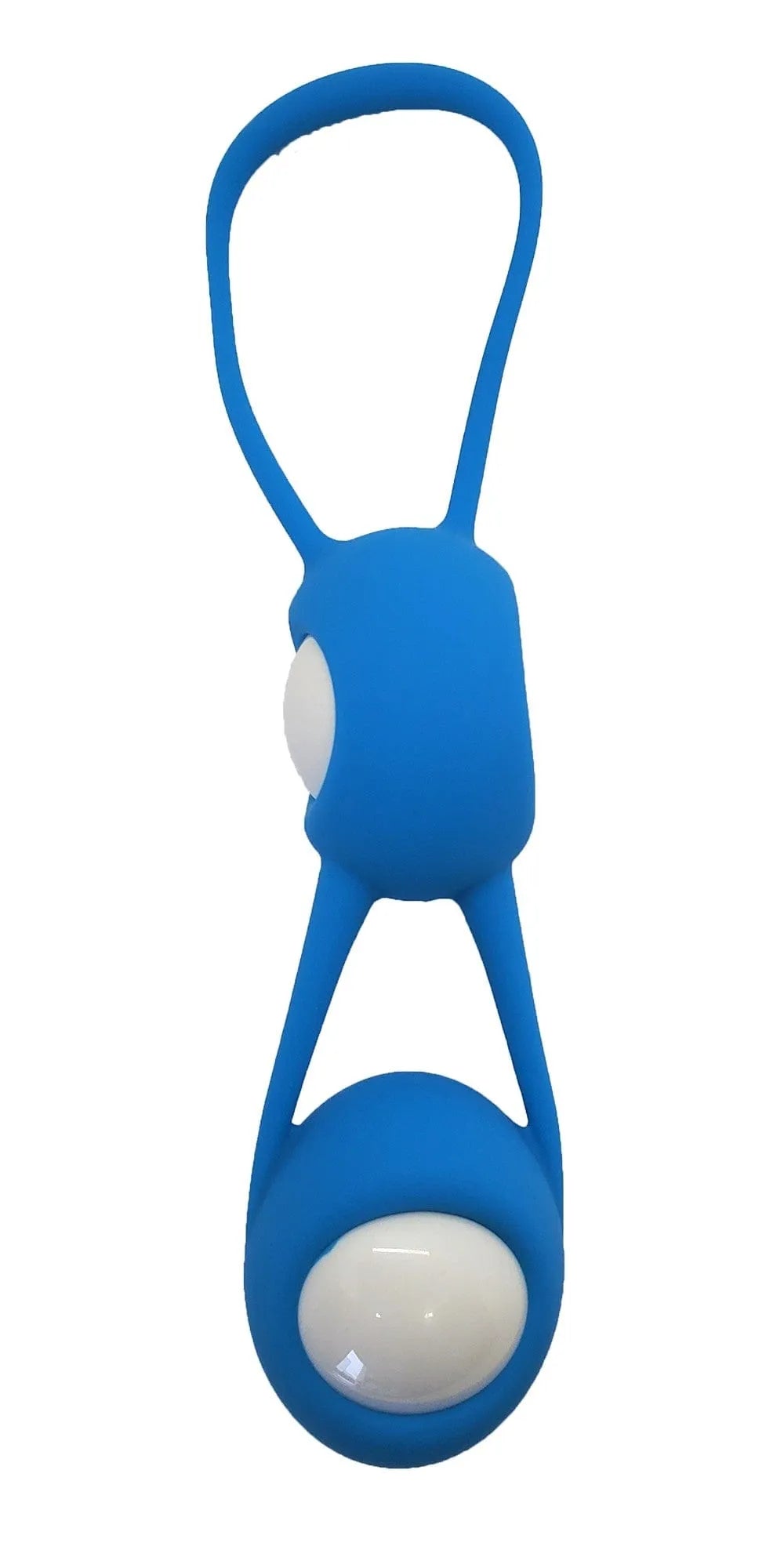 boules geisha vibrantes silicone bleu discrètes douces silencieuses amovibles coques hygiéniques diamètre 35 millimètres hypoallergéniques sans phtalates