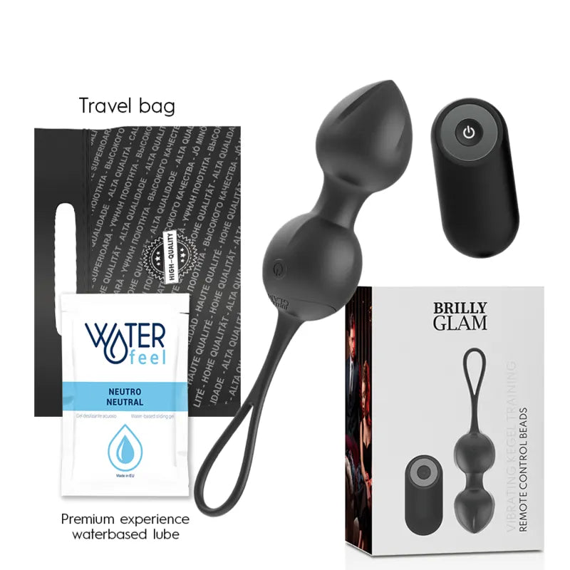 Boules Geisha vibrantes noires avec télécommande, silicone étanche, 10 modes, renforcement pelvien, incontinence.
