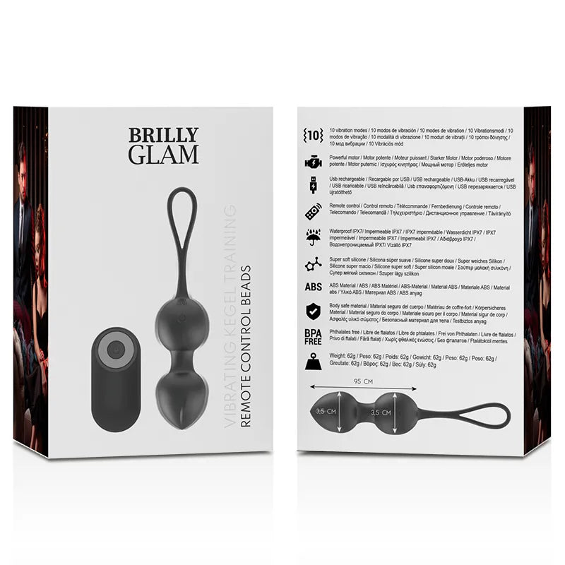 Boules Geisha vibrantes noires en silicone avec télécommande, 10 modes, étanches, pour renforcement pelvien.