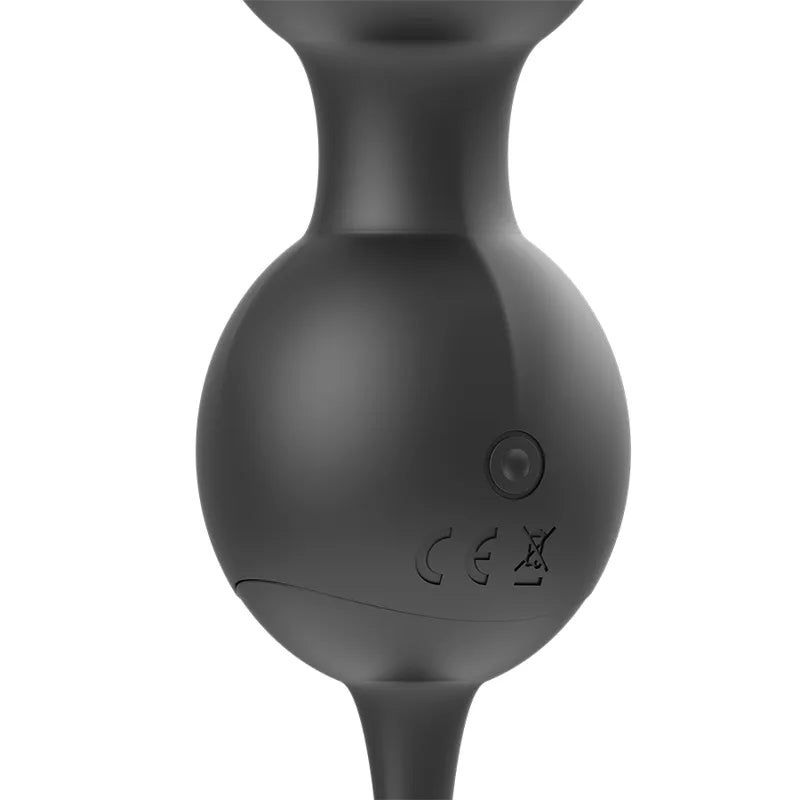 Boules Geisha noires vibrantes en silicone, rechargeables, avec télécommande, pour renforcement pelvien et incontinence.