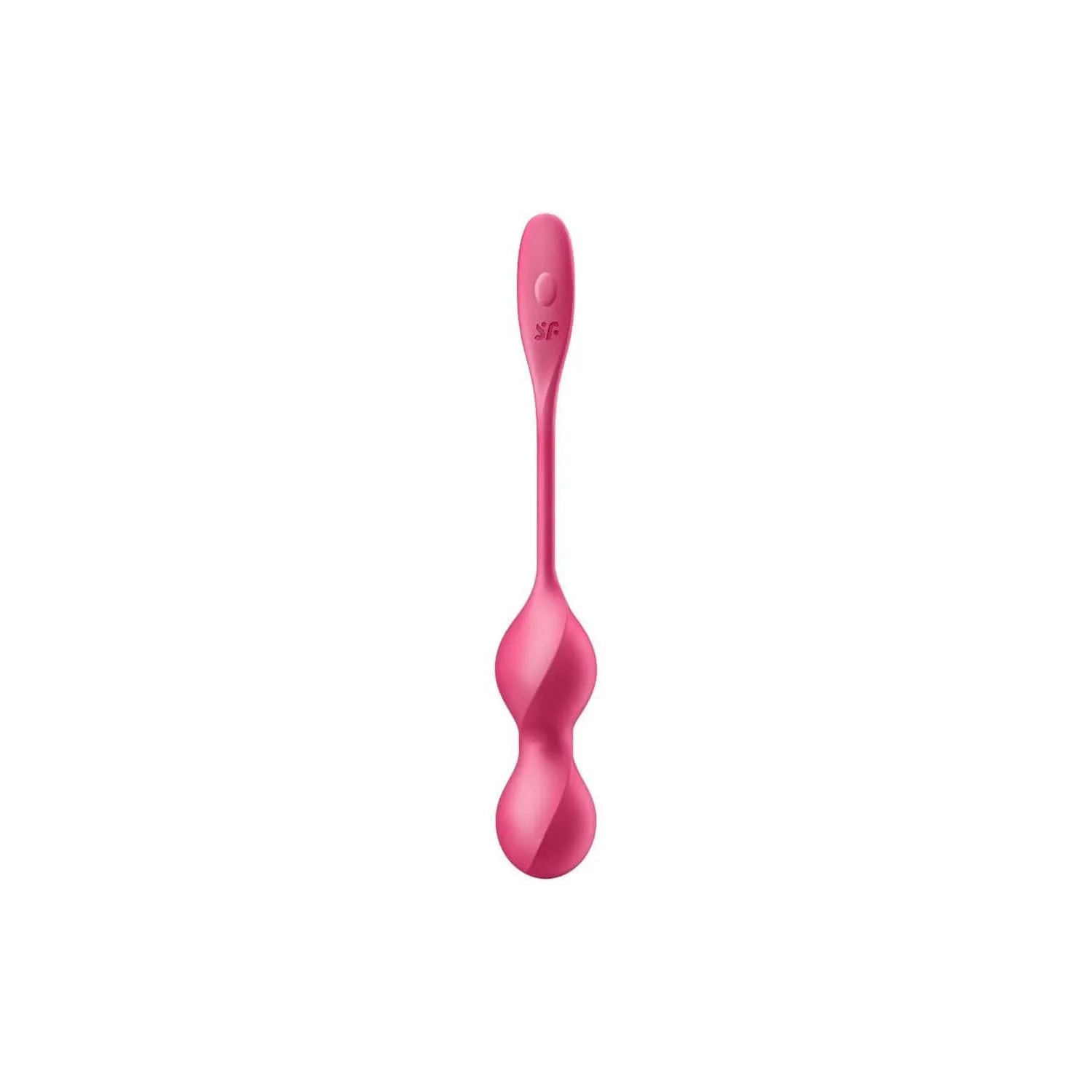 Boules de geisha vibrantes roses en silicone doux, forme ergonomique, pour tonification pelvienne et bien-être intime.