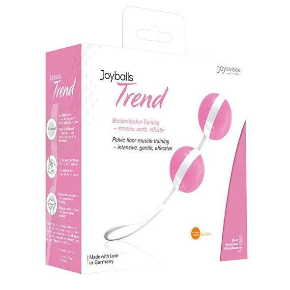 Boules Kegel roses Silikomed, ergonomiques, avec cordon d'extraction, dans un emballage blanc et rose.