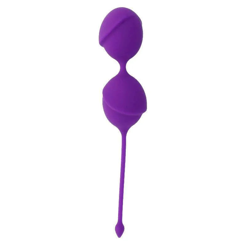 Boules Kegel violettes en silicone médical, double sphère, avec cordon, pour tonification pelvienne et prévention incontin...