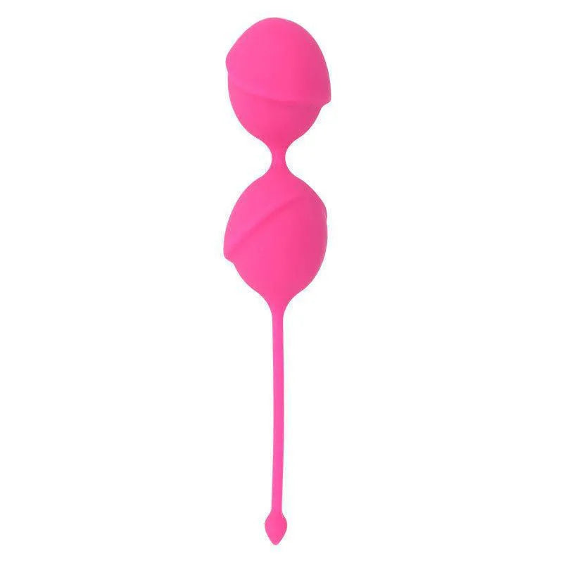 Boules Kegel roses en silicone médical, design ergonomique pour tonification périnéale et renforcement du plancher pelvien.