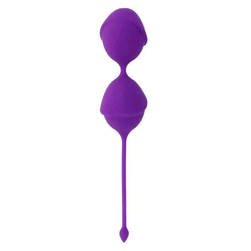 Boules Kegel violettes en silicone médical, design ergonomique, pour tonification pelvienne et prévention incontinence fém...