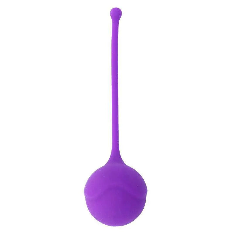 Boules Kegel violettes en silicone médical, forme ergonomique, pour tonification pelvienne et renforcement périnéal.