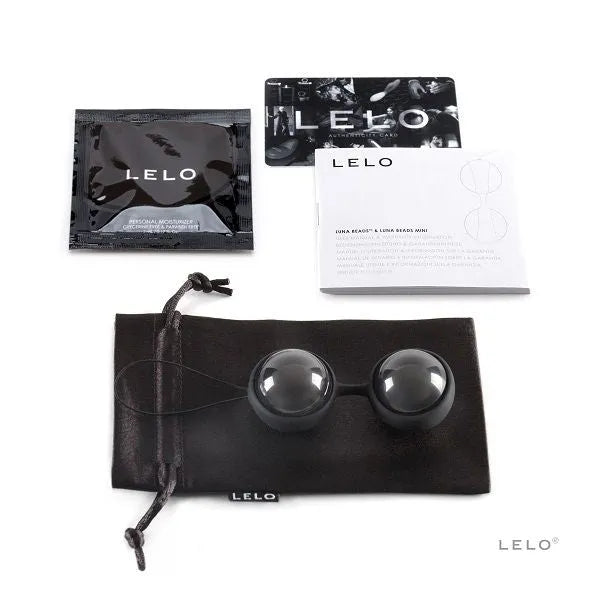 Boules de Kegel noires en silicone avec pochette satinée, manuel et cordon hygiénique, coffret cadeau élégant.