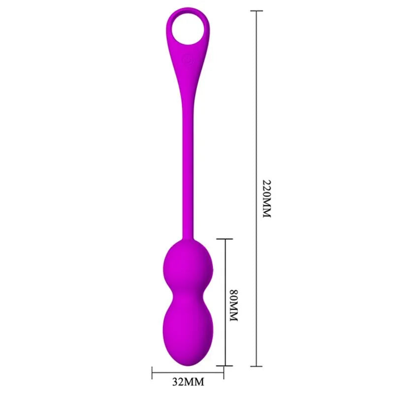 Boules Kegel violettes en silicone avec télécommande, connectées à une application, étanches, rechargeables USB.