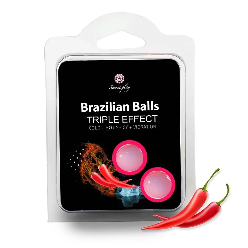 boules massage brésiliennes triple effet sensuel multisensorielle chaleur froid vibrations fondante huile tournesol hydratante satinée préliminaires intime