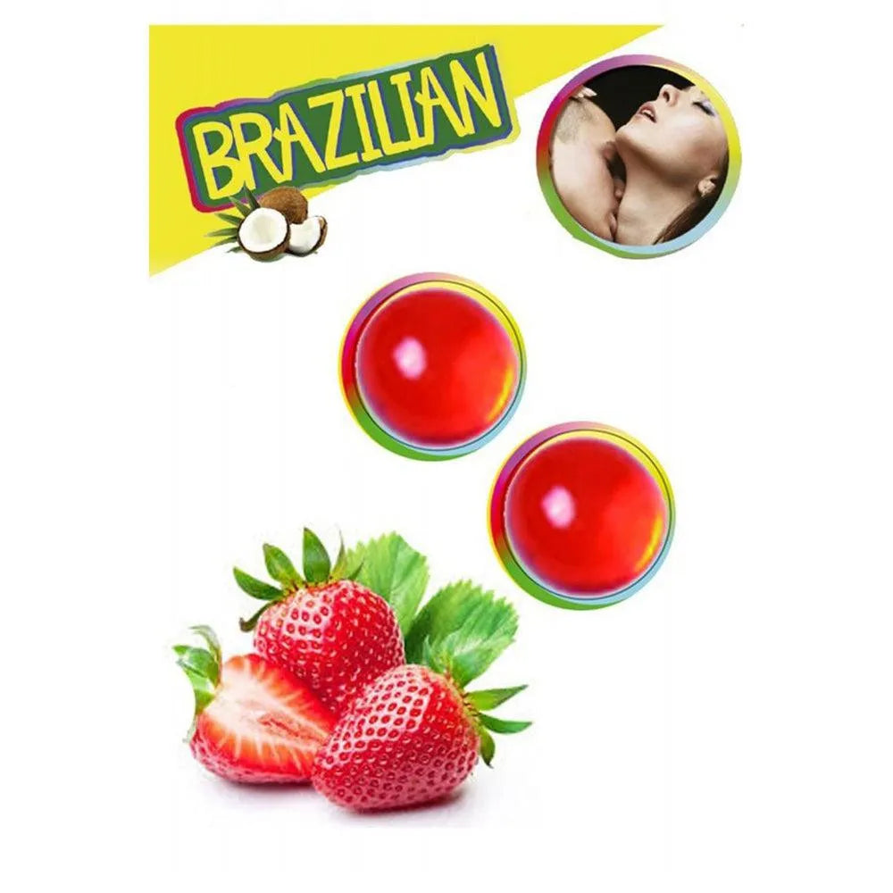 Boules Massage Érotiques Fraise Portables Compactes Discrètes Fondantes Parfumées Chauffantes Hydratantes Nourrissantes Sensorielles Relaxantes Intimes Nomades Cadeau