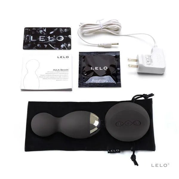 Boules plaisir rotatives noires en silicone avec télécommande, chargeur, pochette et manuel, pour double stimulation senso...