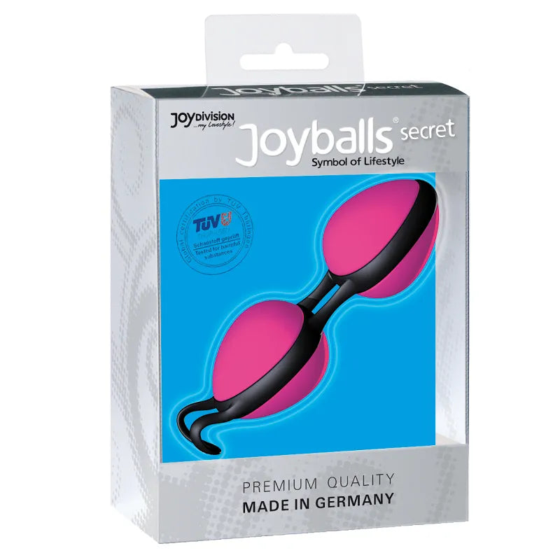 Boules vaginales roses Silikomed pour renforcement pelvien, incontinence post-partum, emballage blanc et bleu.